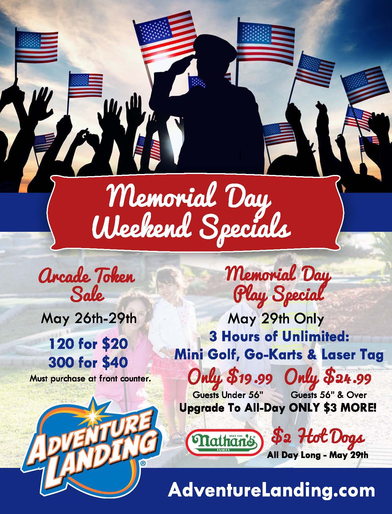 Memorial Day Weekend Specials - Jacksonville Beach